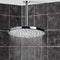 Water Therapy 12" Ceiling Mount Rain Shower Head With Arm, Chrome - Stellar Hardware and Bath 