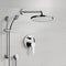 Galiano Chrome Shower System with 8" Rain Shower Head and Hand Shower - Stellar Hardware and Bath 