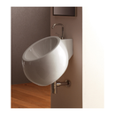 Planet Round White Ceramic Wall Mounted Sink - Stellar Hardware and Bath 