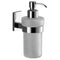 Maine Wall Mounted Frosted Glass Soap Dispenser With Chrome Mounting - Stellar Hardware and Bath 