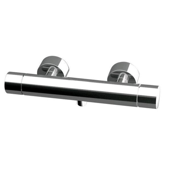 Minimal Thermal Brass Thermostatic Shower Mixer with Lower Connection - Stellar Hardware and Bath 