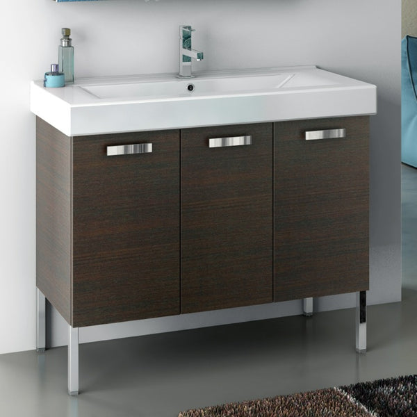 39 Inch Vanity Cabinet With Fitted Sink - Stellar Hardware and Bath 