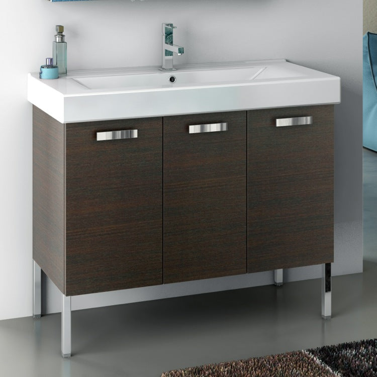 39 Inch Vanity Cabinet With Fitted Sink - Stellar Hardware and Bath 