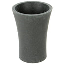 Round Toothbrush Holder Made From Stone in Natural Sand Finish - Stellar Hardware and Bath 