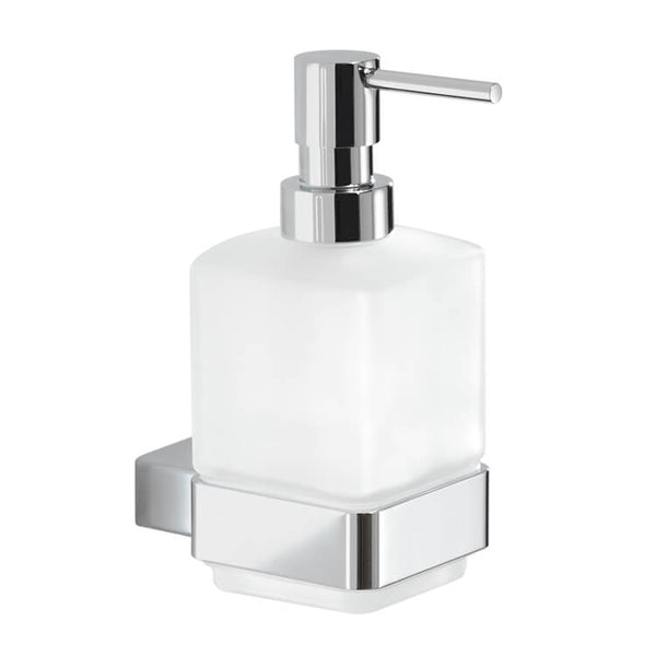 Lounge Wall Mounted Frosted Glass Soap Dispenser - Stellar Hardware and Bath 