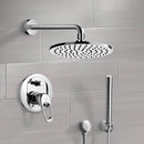 Primavera Shower System with 8" Rain Shower Head and Hand Shower - Stellar Hardware and Bath 