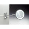 Mirrors With LED Technology Wall Mounted Brass LED Direct Wire Mirror With 3x, 5x Magnification - Stellar Hardware and Bath 