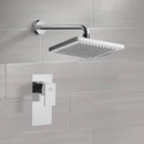 Mario Shower Faucet Set with 8" Rain Shower Head - Stellar Hardware and Bath 