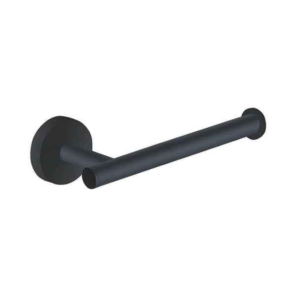 Eros Modern Matte Black Toilet Paper Holder - Stellar Hardware and Bath 