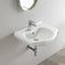 Nil Rectangular White Ceramic Wall Mounted or Drop In Bathroom Sink - Stellar Hardware and Bath 