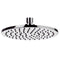 Water Therapy Matte Black 8" Minimalist Flat Plated Shower Head With Jets - Stellar Hardware and Bath 