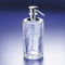 Addition Crackled Rounded Crackled Crystal Glass Soap Dispenser - Stellar Hardware and Bath 