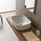 Moon Round White Ceramic Vessel Bathroom Sink - Stellar Hardware and Bath 