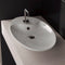Shape Oval-Shaped White Ceramic Vessel Sink - Stellar Hardware and Bath 