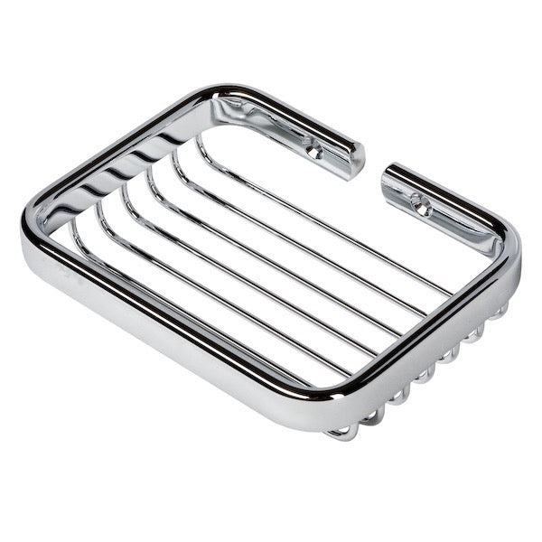 Basket Collection Chrome Wire Shower Soap Holder - Stellar Hardware and Bath 