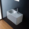 Cube Rectangular White Ceramic Wall Mounted or Vessel Sink - Stellar Hardware and Bath 