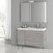 39 Inch Grey Walnut Bathroom Vanity Set - Stellar Hardware and Bath 