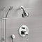 Rendino Chrome Shower System with Multi Function Shower Head and Hand Shower - Stellar Hardware and Bath 