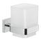 Frosted Glass Wall Toothbrush Holder With Chrome Mounting - Stellar Hardware and Bath 