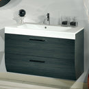 2 Drawers Vanity Cabinet with Self Rimming Sink - Stellar Hardware and Bath 