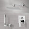 Orsino Chrome Shower System with 14" Rain Shower Head and Hand Shower - Stellar Hardware and Bath 