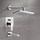 Peleo Tub and Shower Faucet Sets with 9.5" Rain Shower Head - Stellar Hardware and Bath 