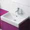 Riva B Rectangle White Ceramic Semi Recessed or Wall Mounted Sink - Stellar Hardware and Bath 