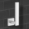 Modern Hotel Modern Square Chrome Vertical Toilet Paper Holder - Stellar Hardware and Bath 