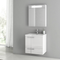 23 Inch Glossy White Bathroom Vanity Set - Stellar Hardware and Bath 