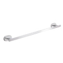 Bernina 18 Inch Round Wall Mounted Chrome Towel Bar - Stellar Hardware and Bath 