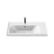 Frame Rectangular Ceramic Wall Mounted or Drop In Sink With Counter Space - Stellar Hardware and Bath 