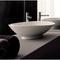 Neck Oval-Shaped White Ceramic Vessel Sink - Stellar Hardware and Bath 