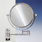 Double Face Mirrors Brass Wall Mounted Extendable Double Face 3x, 5x, 5op, or 7xop Magnifying Mirror - Stellar Hardware and Bath 