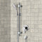 Autunno Chrome Slidebar Shower Set With Multi Function Hand Shower - Stellar Hardware and Bath 