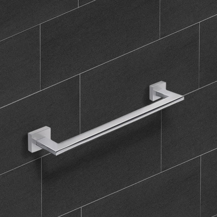 Modern Hotel 13 Inch Chrome Towel Bar - Stellar Hardware and Bath 