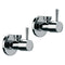 Plumbing Accessories Pair Of Angle Valves With Lever Available In Three Finishes - Stellar Hardware and Bath 