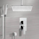 Autunno Shower System with Ceiling 12" Rain Shower Head and Hand Shower - Stellar Hardware and Bath 