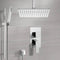 Autunno Shower System with Ceiling 12" Rain Shower Head and Hand Shower - Stellar Hardware and Bath 