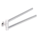 Demetra 17 Inch Polished Chrome Double Towel Holder - Stellar Hardware and Bath 