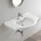 Nil Rectangular White Ceramic Wall Mounted or Drop In Sink - Stellar Hardware and Bath 