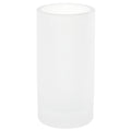 Free Standing White and Glass Tumbler - Stellar Hardware and Bath 