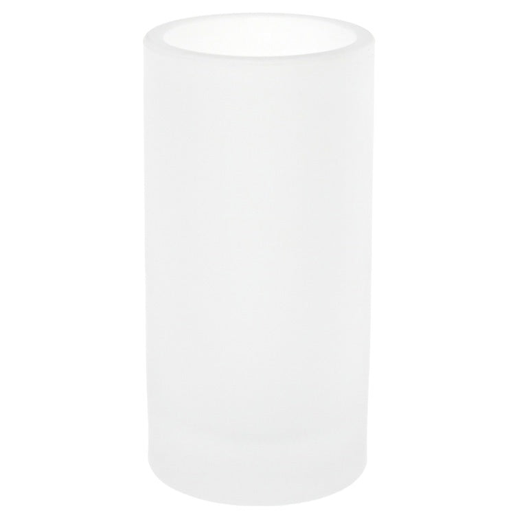 Free Standing White and Glass Tumbler - Stellar Hardware and Bath 