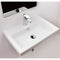 Serie 40 Rectangular White Ceramic Drop In or Wall Mounted Bathroom Sink - Stellar Hardware and Bath 