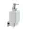 Urania Chrome Wall Mounted Square White Ceramic Soap Dispenser - Stellar Hardware and Bath 