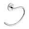 Vermont Curved Polished Chrome Towel Ring - Stellar Hardware and Bath 