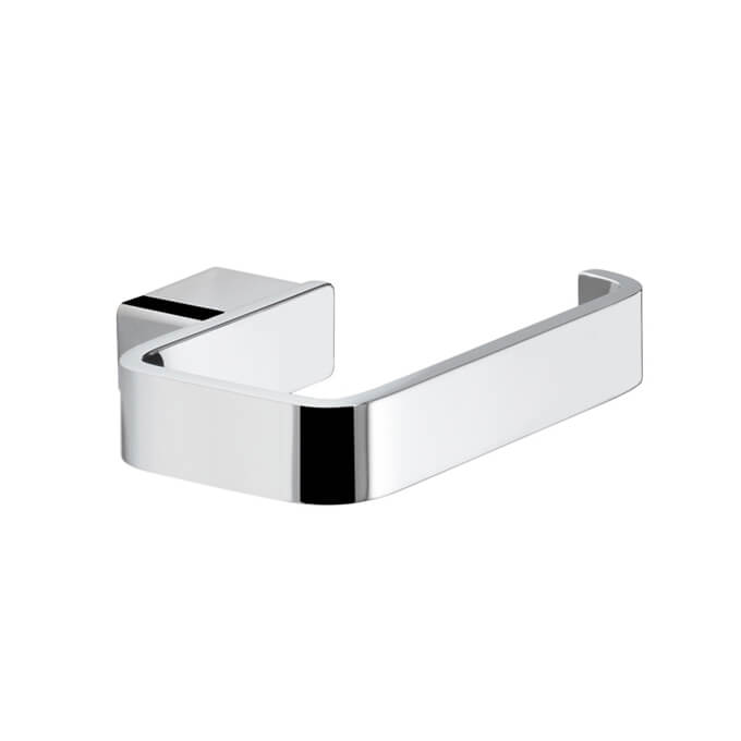 Lounge Square Polished Chrome Toilet Roll Holder - Stellar Hardware and Bath 