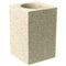 Square Free Standing Toothbrush Tumbler in Natural Sand Finish - Stellar Hardware and Bath 