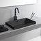 Teorema 2 Rectangular Matte Black Ceramic Drop In Sink - Stellar Hardware and Bath 