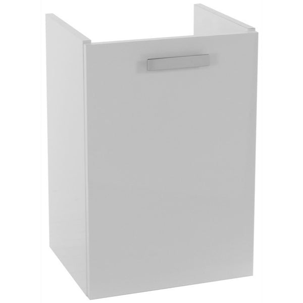 15 Inch Wall Mount Glossy White Bathroom Vanity Cabinet - Stellar Hardware and Bath 