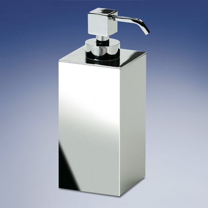 Box Metal Square Contemporary Brass Soap Dispenser - Stellar Hardware and Bath 